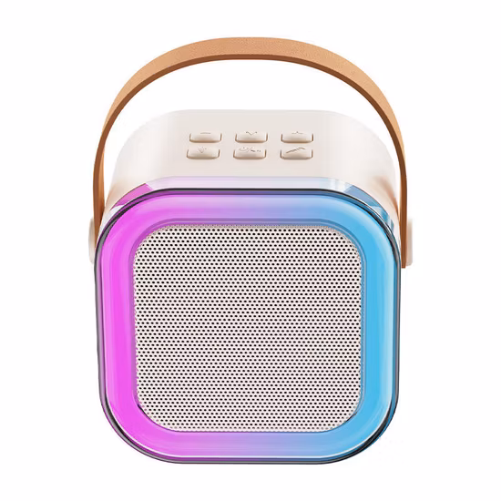 Семья KTV Bluetooth двойной динамик светодиодный мигающий свет беспроводной открытый динамик