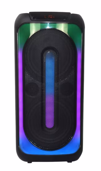 Звуковая система для вечеринки, динамик для вечеринки, система домашнего кинотеатра, портативный беспроводной динамик PA для диджеев, двойной 8-дюймовый динамик на колесиках с Bluetooth